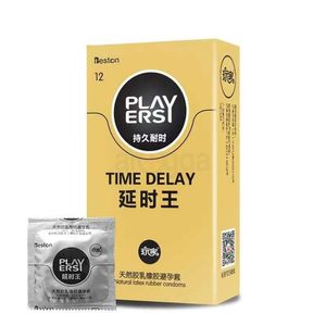Players Time Delay Dotted And Ribbed Condom -12Pcs Pack